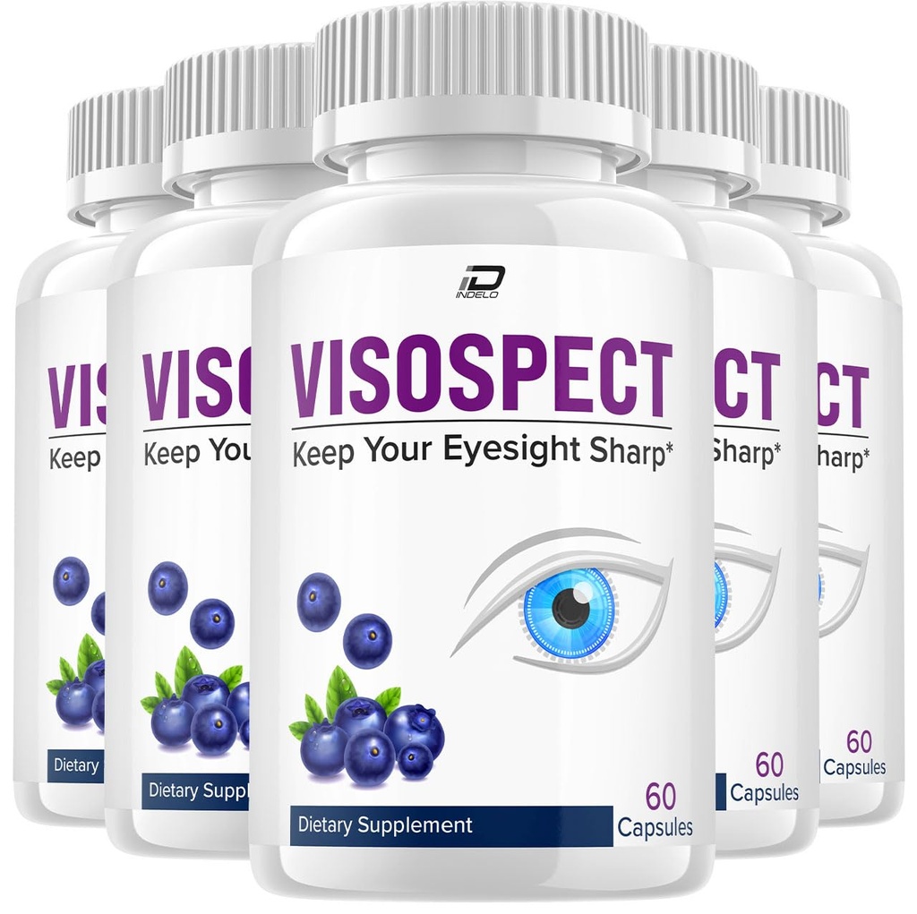 Visospect Plus Eye Support Supplement - Visospect Plus Capsules, Eye Vitamins 20/20 Healthy Vision, Viso spect Plus Eye Health Multivitamin, Visospect Plus Pills Reviews (5 Pack - 300 Capsules)