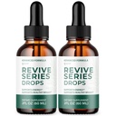 (2 Pack) Revive Series Drops, Official ReviveSeries Drops with All Natural Ingredients, Advanced Formula Vitamins with Maximum Strength Health and Wellness Support for Women and Men (60 Servings)