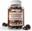 Gommies de champignons 10 Mélange - Complexe de champignons Supplément de champignons tous les jours avec Chaga, Lions Mane, Reishi, Cordyceps - 90 Gommies