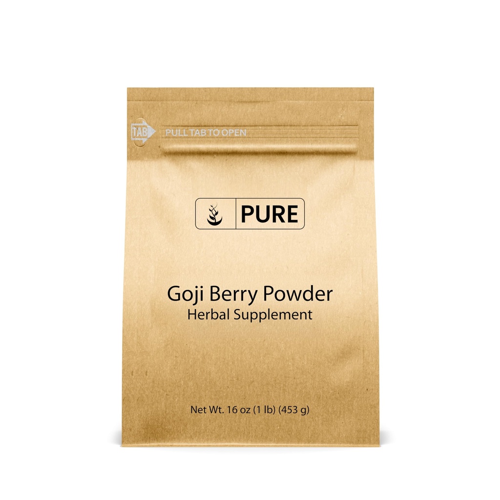 Ingrédients originaux purs Goji Berry poudre (1 lb) Wolfberry, supplément à base de plantes traditionnelles, non-OGM