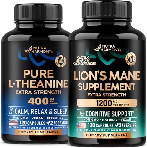 NUTRAHARMONY L-Theanine & Lions Mane Capsules