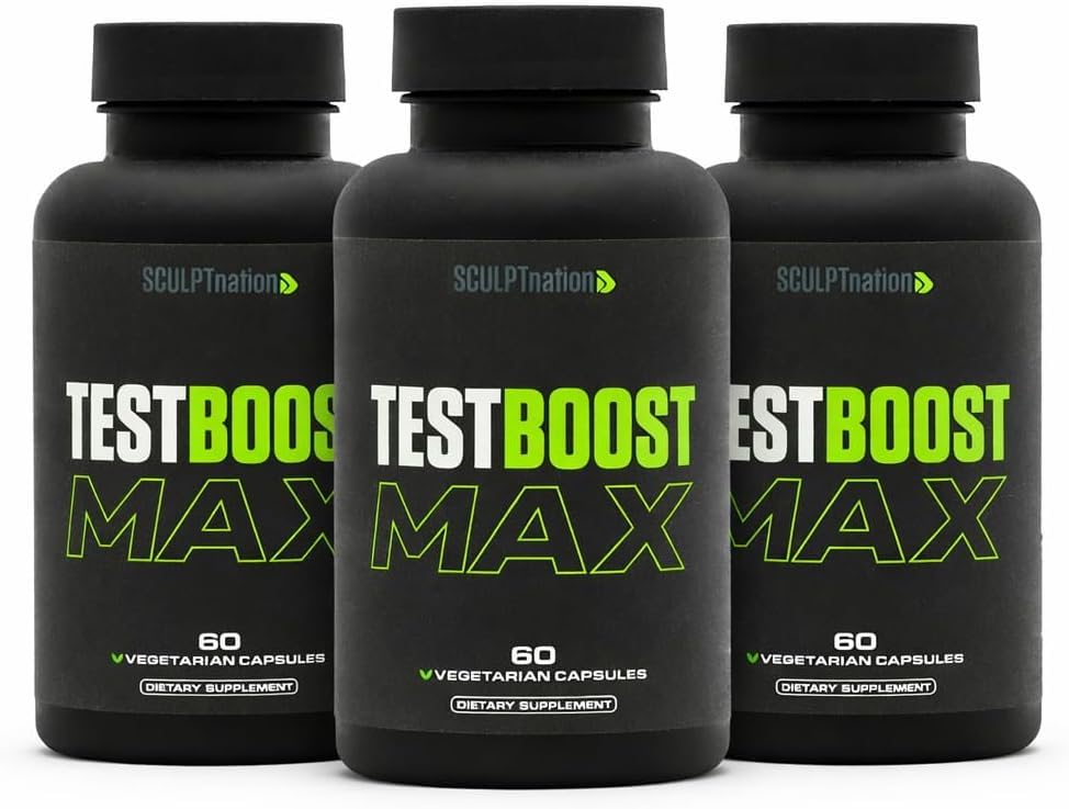 Sculpt Nation - Tribulus Terrestris Supplement with Ashwagandha, Tribulus Extract and American Ginseng Root - 60 Gluten Free Capsules - (3, 60 Count (Pack of 3))