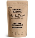 Herbadiet Organic Bacopa Monnieri Powder | with Bacosides |Promotes Clarity, Memory & Attention | Non-GMO, Gluten Free (227 gram / 8 oz)