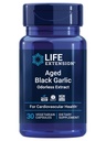 Prolongation de vie Ail noir vieilli, Supplément de soutien de la santé cardiaque, Soutien de la santé de la pression artérielle, Soutien de santé Cholestérol, Une fois par jour, sans gluten, végétarien, non-OGM, 30 capsules