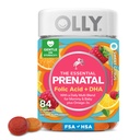 Multivitamine Gummy prénatale essentielle, acide folique, vitamine D, oméga 3 DHA, soutient la croissance saine et le développement du cerveau, Berry d'agrumes - 84 Compte