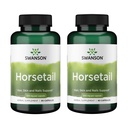 Swanson Horsetail - Supplément à base de plantes pour soutenir la santé des cheveux, de la peau et des ongles - Ingrédients naturels pour la santé des os et le soutien du système urinaire - (90 capsules, 500 mg chacune) (2 pack)