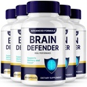 Brain Defender Supplement, Brain Defender Brain and Memory Support Pills, BrainDefender Capsules, Advanced Nootropic Pills for Brain Health Support, All Natural Cognitive Health Reviews (5 Pack)