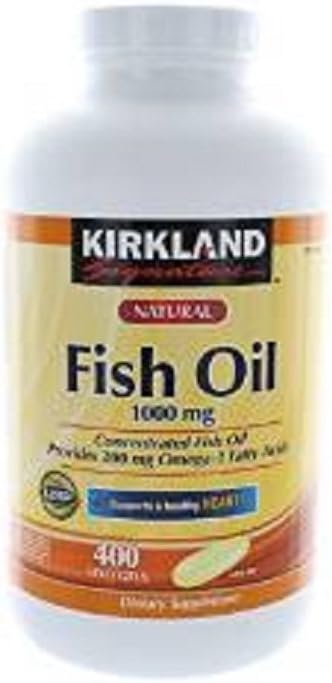Kirkland Signature Huile de poisson 1000 mg., 400 Softgels (3 Pack)