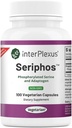 Sériphos - Adaptogène sérique phosphorylé - Supplément de cortisol - Aide la fonction cognitive, sans gluten, sans lait, sans soja - 100 capsules