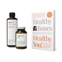 ALGAECAL Bundle - Supplément de calcium avec vitamine D + K2, Mag, Boron & Omega 3 Huile de poisson avec EPA & DHA et Livre de Lara Pizzorno Bons sains Vous, pour augmenter la santé osseuse