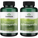 Supplément en poudre de Swanson Ashwagandha - avec racine d'Ashwagandha pour promouvoir le stress et l'énergie - Supplément ayurvédique pour le bien-être naturel (100 capsules, 450mg chacune) 2 Pack