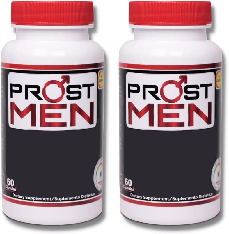 Capsules de supplément de la prostate - Support de la prostate - Fréquence urinaire - Qualité sommeil - Énergie et vitalité - Saw Palmetto - Sting Nettle - Pack de 2-120 capsules