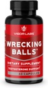 Vigor Labs Wrecking Balls (60 Capsules), soutient la production naturelle d'hormones masculines essentielles par votre corps pour soutenir Fuller Drive, la vitalité masculine et l'endurance accrue. (Fabriqué aux États-Unis)