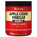 Zolotus 32in1 Capsules de vinaigre de cidre de pomme avec curcuma, cannelle, chardon de lait, Elderberry, Quercetin et plus pour soutenir la digestion, Immune - 180 Capsules