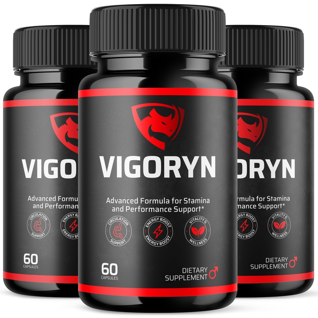 (3 Pack) Vigoryn Capsules, Vigoryn Pills for Men with All Natural Ingredients, Advanced Formula Men's Health and Wellness Pill, Maximum Strength Multivitamin Formula Supplement (180 Capsules)