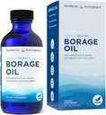 Nordic Naturals Nordic Beauty Borage Oil, Non aromatisé - 4 Ounces - Borage Seed Oil, Omega-6 unique pour une peau saine et hydratée, 480 Milligrammes de GLA - Non-OGM - Vegan, 48 portions