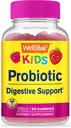 Gummies probiotiques pour enfants - Soutien digestif, Gut Health, Immune Support Gummy - Probiotiques pour la santé digestive - Vegan, sans gluten - 60 Gummies