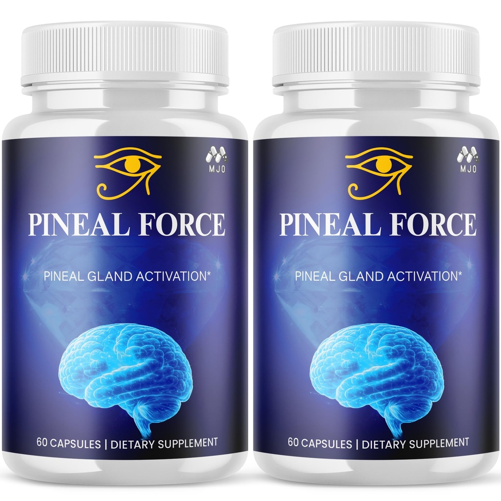 (2 Pack) Pineal Force Capsules, Official PinealForce Pills with All Natural Ingredients, Advanced Overall Health & Wellness Vitamin Supplement Formula Max Strength Multivitamin Support (120 Capsules)