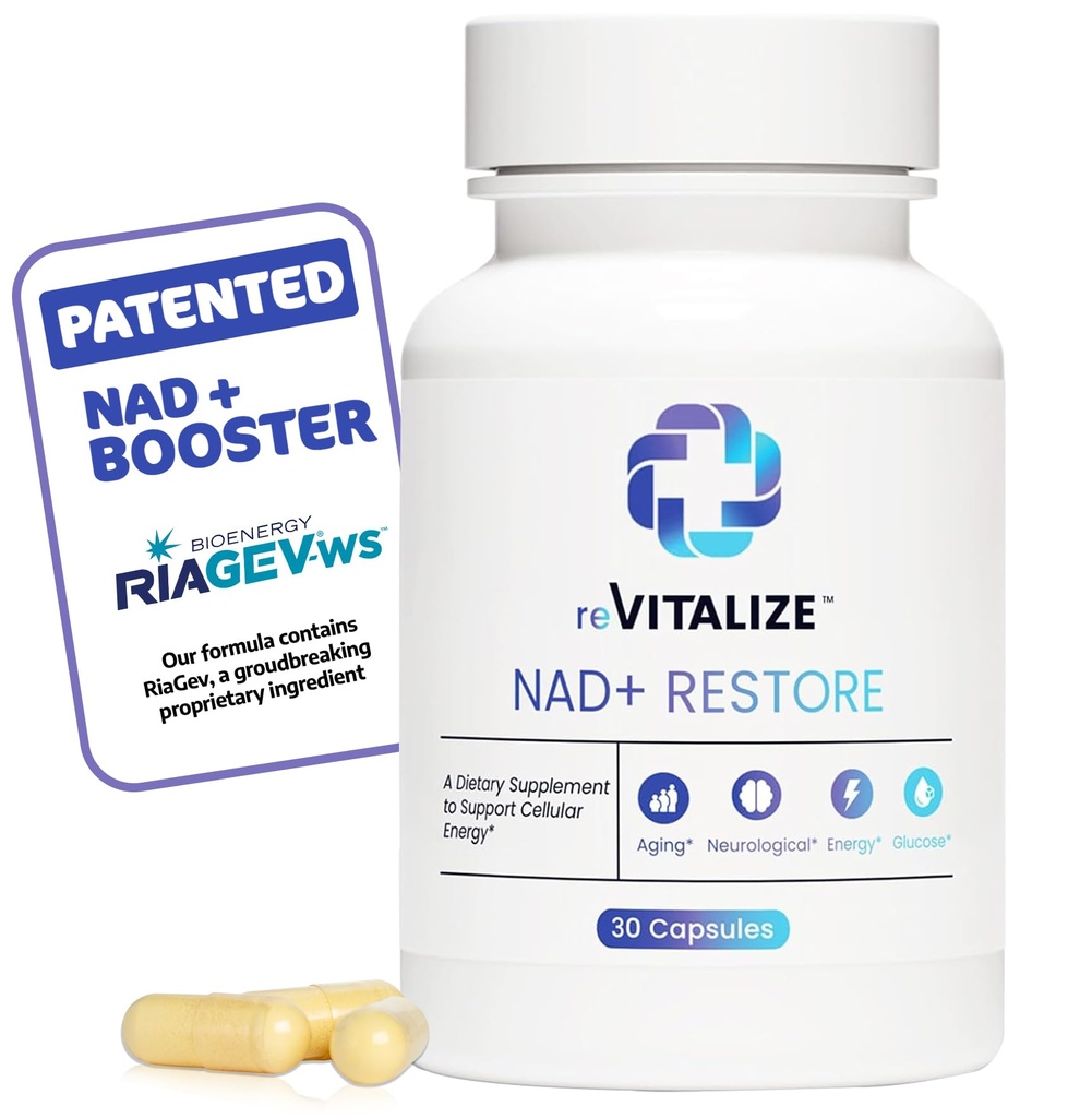 Supplément NAD+ 750mg - Riboside de nicotinamide avancé pour l'anti-âge et soutient l'énergie cellulaire.
