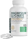 Bronson Magnésium Glycinate 400mg Extra Strength, Végétarien, Chélaté pour Absorption douce sur l'estomac, non-OGM, 60 comprimés