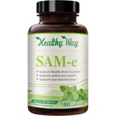 Supplément SAM-e de 500mg - Capsules S-Adenosyl-L-méthionine à haute concentration pour le foie cérébral et le soutien de l'humeur - Absorption élevée non-OGM Même supplément (unique)