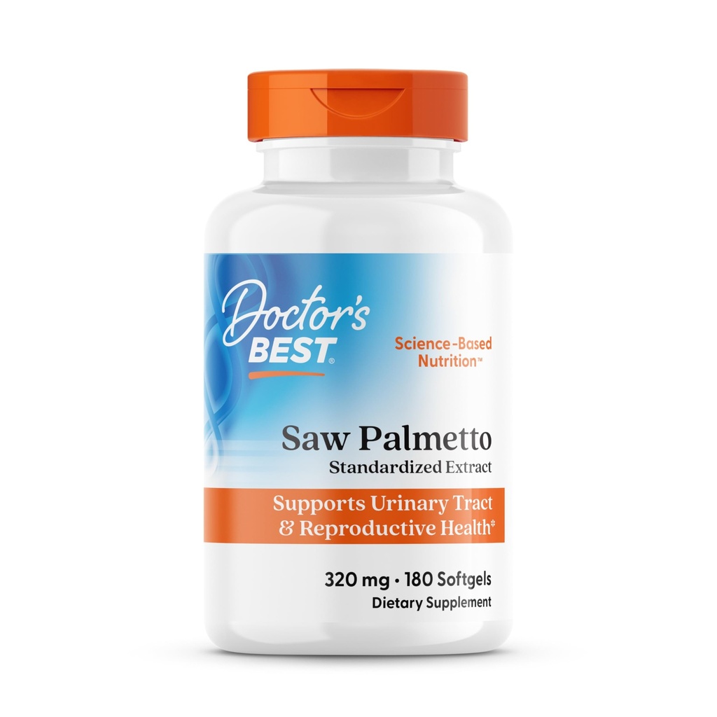 Meilleure scie de docteur Palmetto 320 Mg Softgels, 180 comte