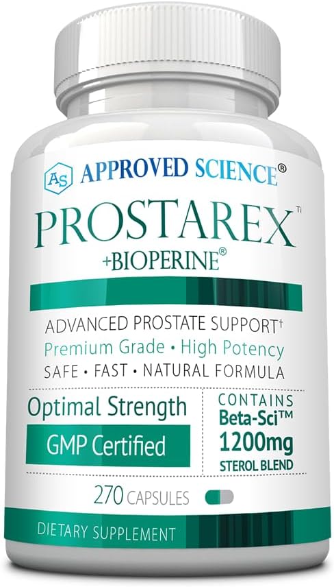 Science Prostarex - Supplément Prostate - Saw Palmetto, 1200 mg Beta-Sitosterol, Bioperine - 270 capsules - 3 mois d'approvisionnement