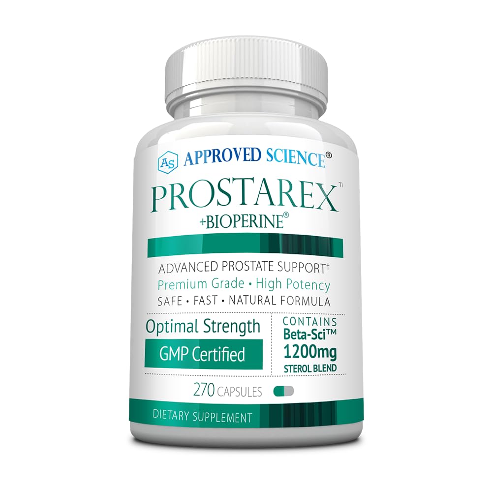Science Prostarex - Supplément Prostate - Saw Palmetto, 1200 mg Beta-Sitosterol, Bioperine - 270 capsules - 3 mois d'approvisionnement