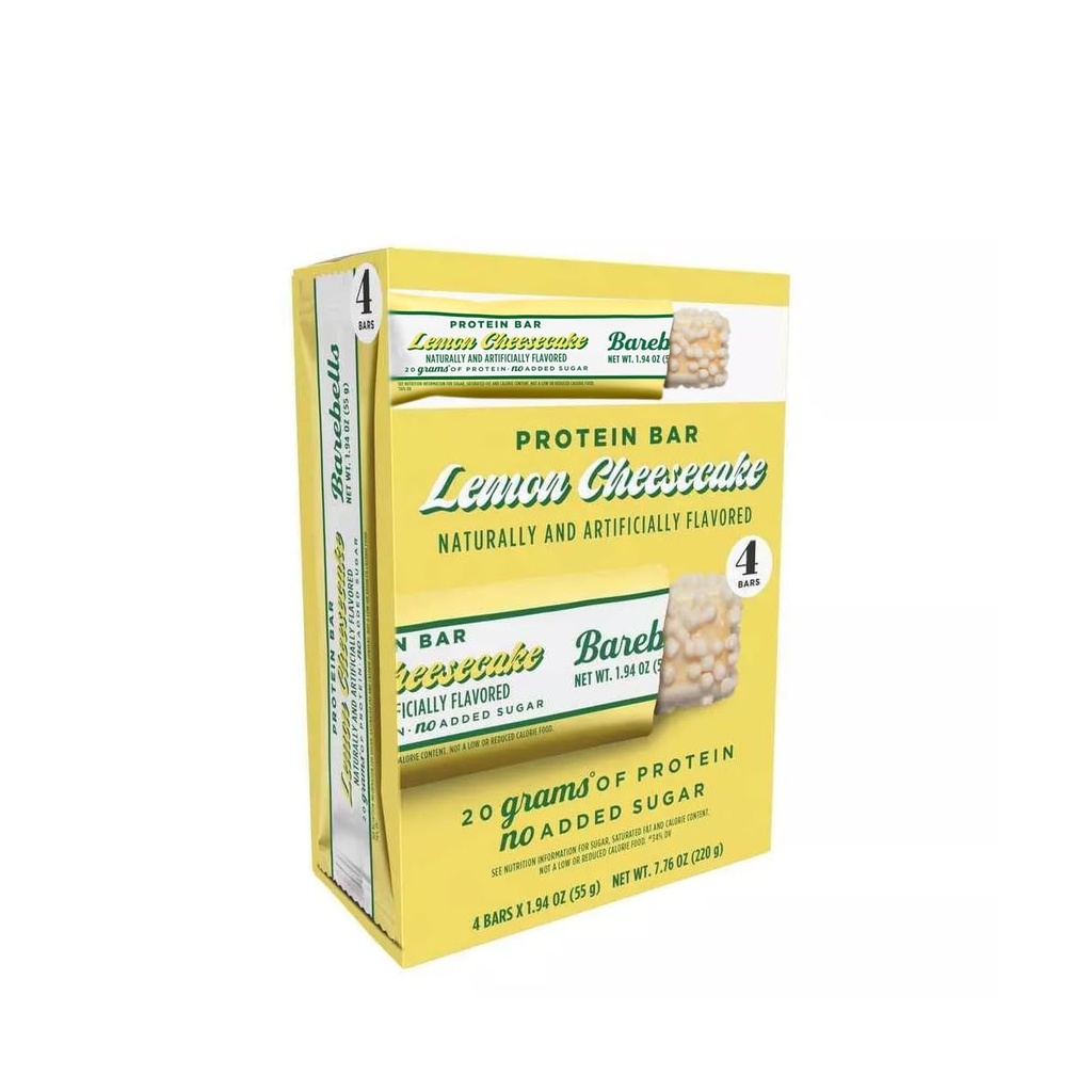 Barebels Nutrition Bars 7.76oz/4Bar (Lemon Cheesecake Nutrition)