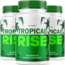 (3 Pack) Tropical Rise for Men Pills - Official TropicalRise Support Capsules All Natural Advanced Formula, Tropicalrise Supplement Pills for Overall Health & Wellness, 180 Capsules for 3 Months