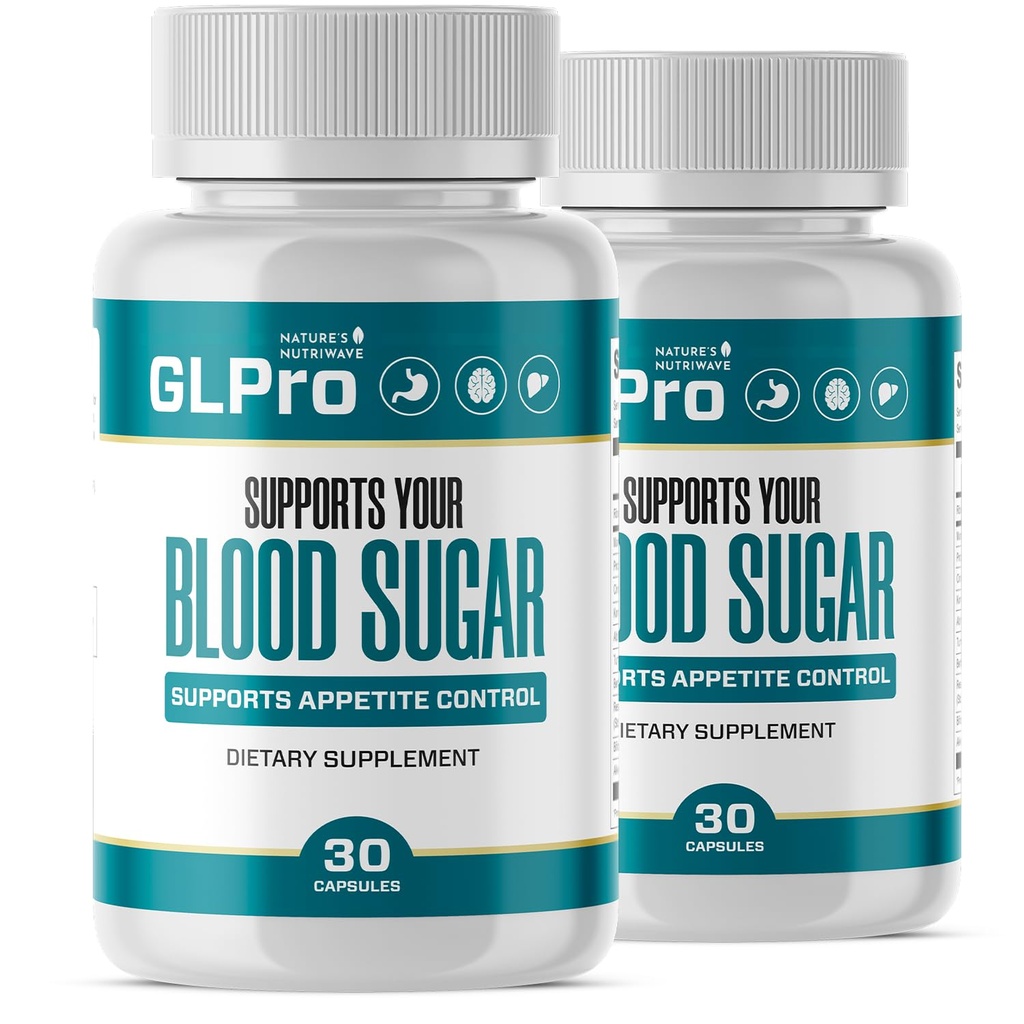 GLPro Capsules – Natural Supplement with Hawthorne, Garlic, Green Tea & Hibiscus – Non-GMO, Gluten-Free, Dairy-Free, Vegetarian, Made in USA – 30 Capsules, 2 Month Supply
