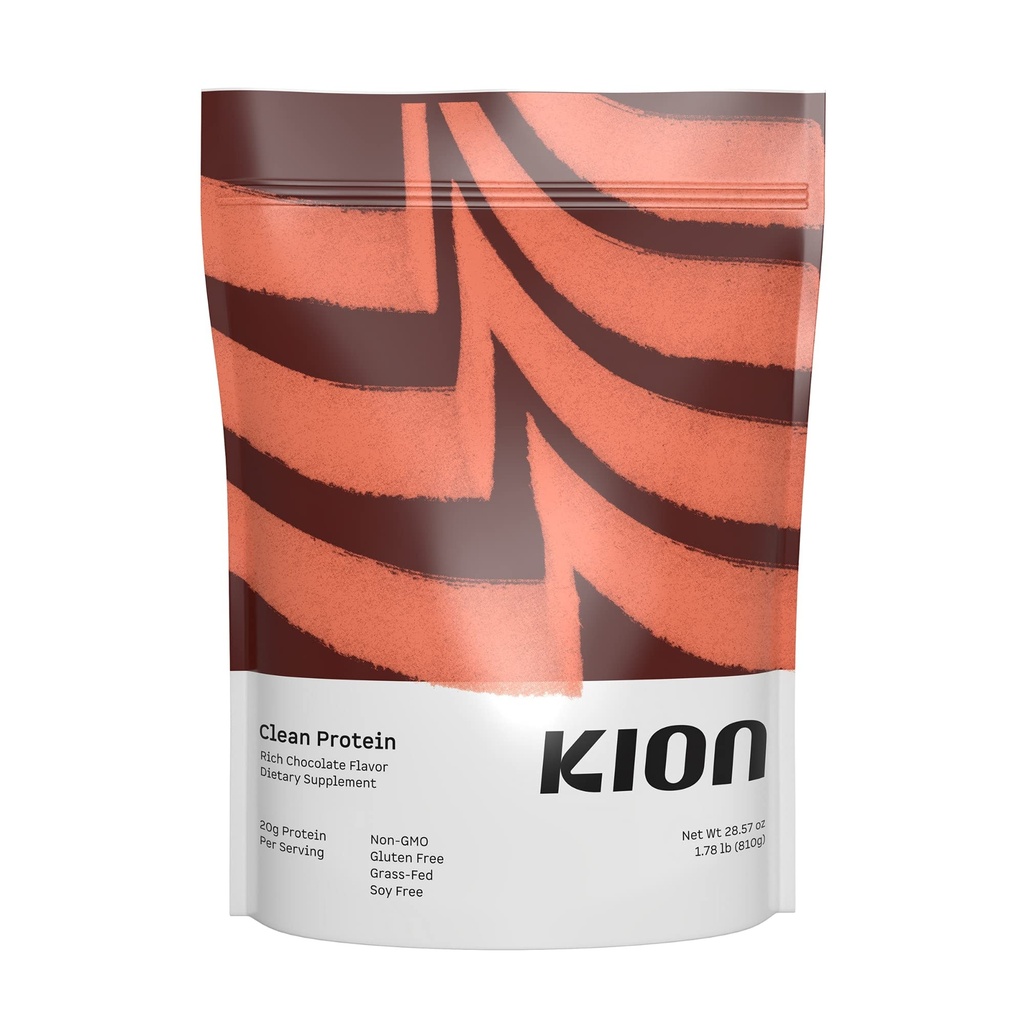 Kion Protéines propres : purée à l'herbe et aux pâturages Poudre de protéines isolées : riche chocolat 30 portions