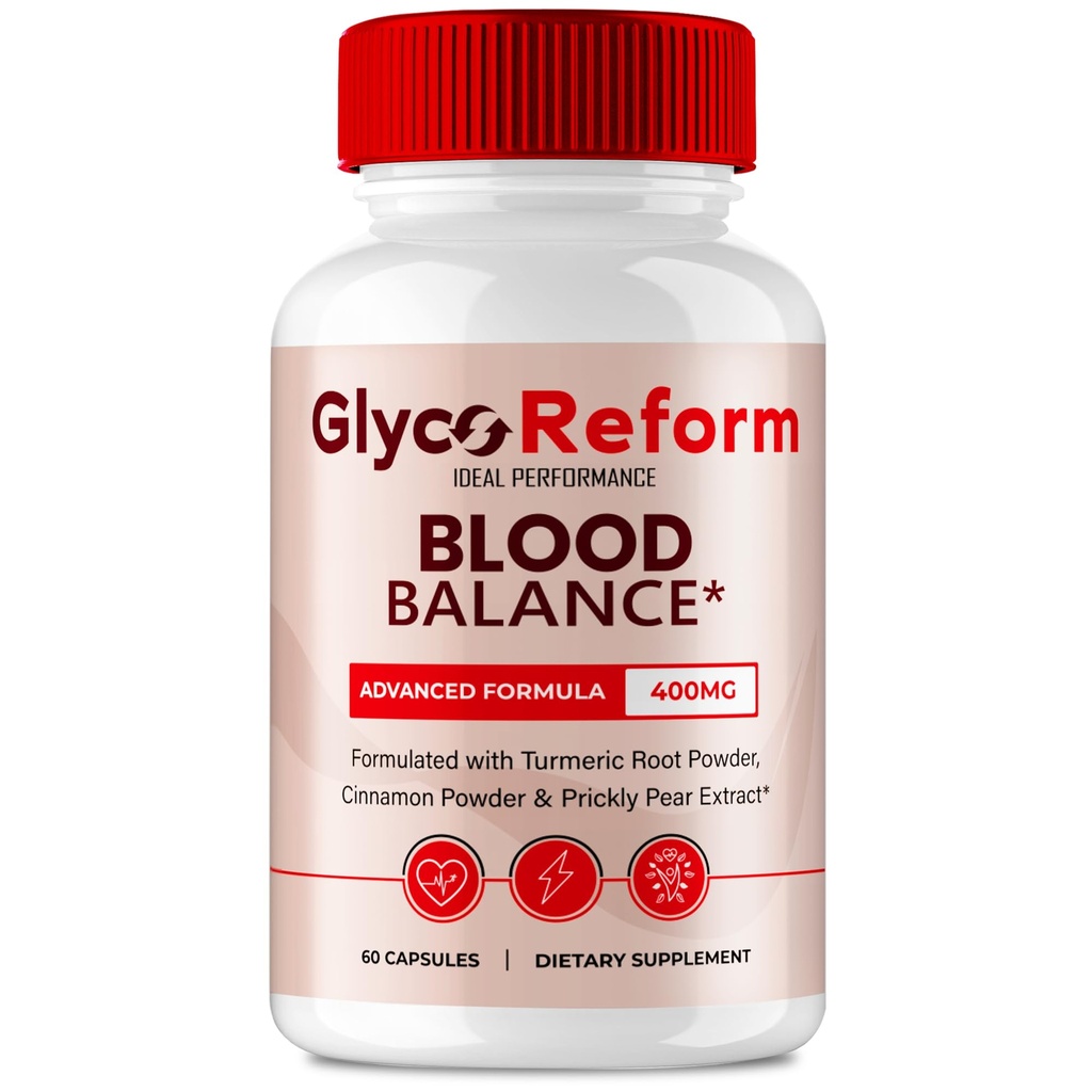 Glyco Reform Advanced Blood Formula Capsules, Official Glyco Reform Supplement Pills - Extra Strength, All Natural Healthy Circulation & Stable Levels, GlycoReform Health Support Reviews (60 Capsules)