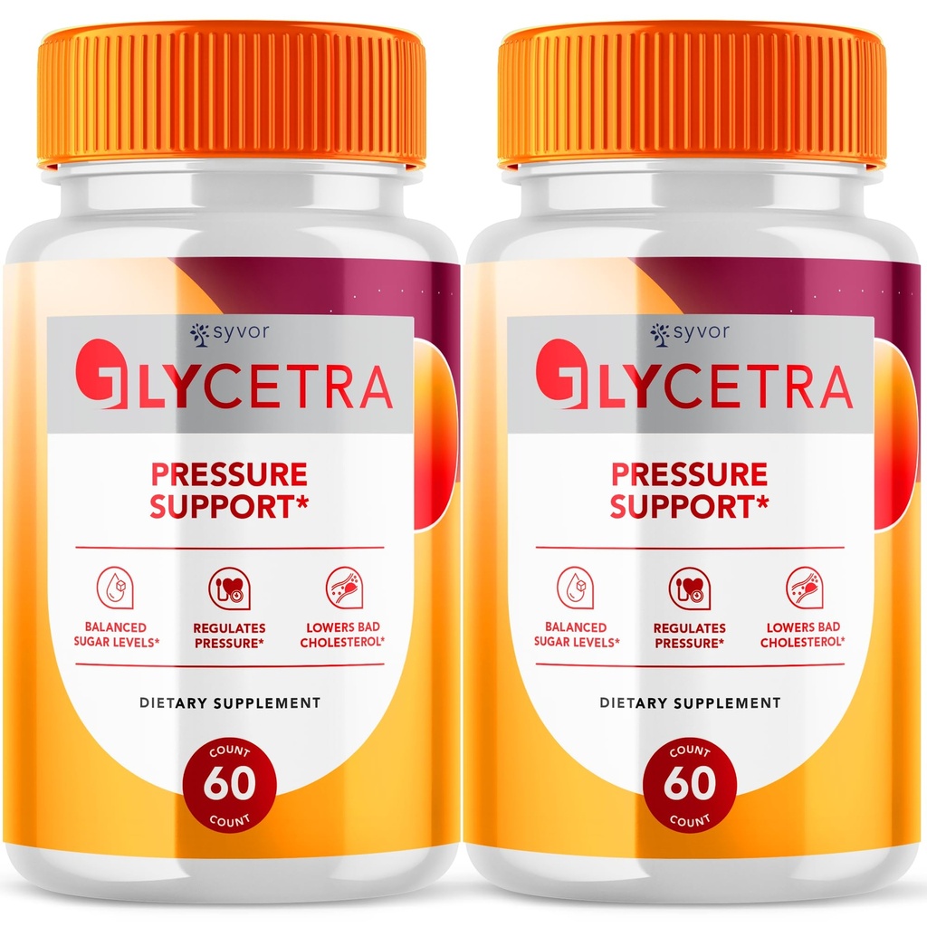 (2 Pack) Glycetra Capsules - Glycetra Advanced Glycogen Support Formula Vitamin Supplement Pills, All Natural Daily Balance Support Capsule for Health & Wellness Max Strength Glyco Pill (120 Capsules)