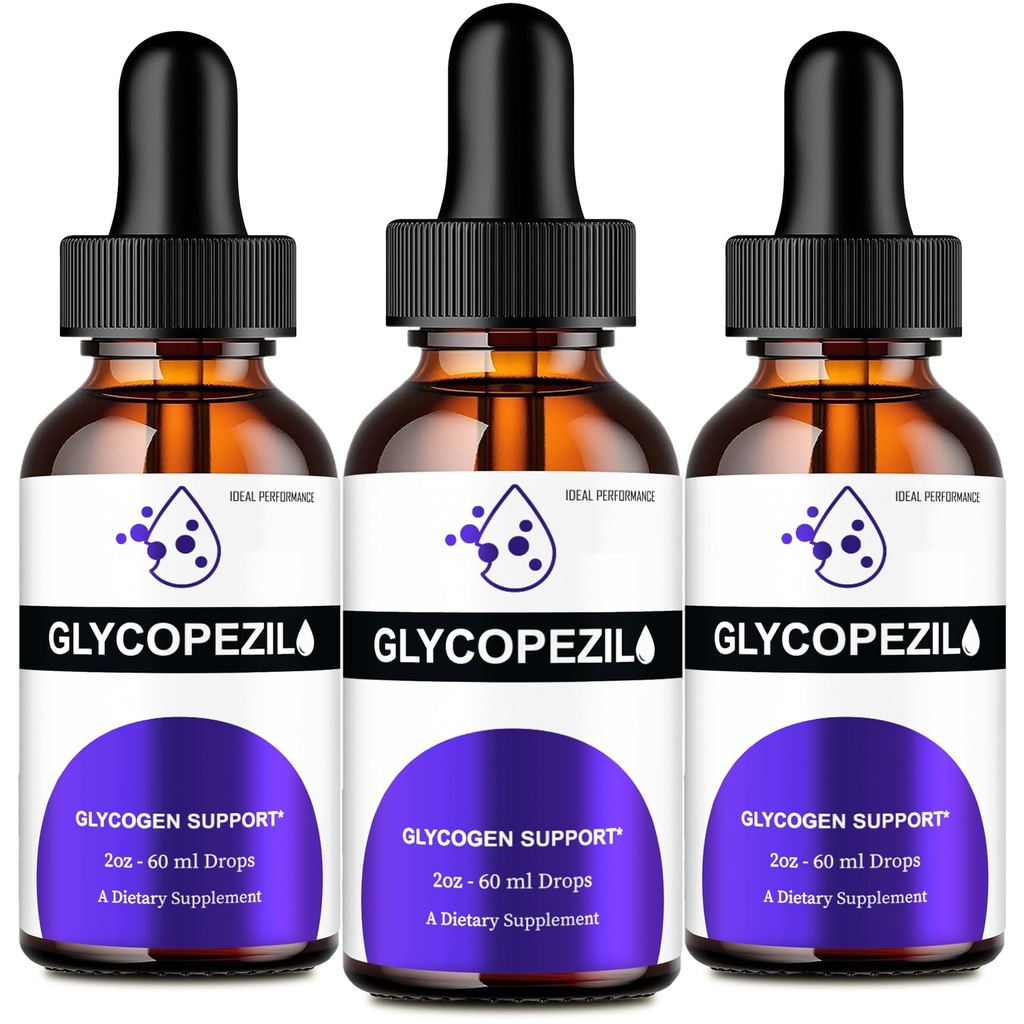 Glycopezil Drops, Official Glycopezil Blood Support Supplement Droppers - Maximum Strength, All Natural Healthy Circulation and Stable Levels, Advanced Glycopezil Health Support Reviews (3 Pack)