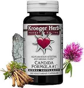 Kroeger Herb Products, Candida Formula #1, Detoxification for Natural Candida Cleanse, Helps Gut and Vaginal Health, Yeast Supplement, Candida Overgrowth, Non-GMO, Intestinal Supplement, Made in USA