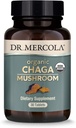 Dr. Mercola Organic Chaga Champignon, 30 portions (30 comprimés), supplément alimentaire, soutient la fonction immunitaire saine, non-OGM, certifié USDA Organic, NSF Contenu certifié