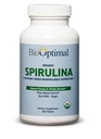 Comprimés BioOptimal Organic Spiruline - Organique, Non-OGM, Pas d'additifs ou de charges - Supplément alimentaire de qualité supérieure 500mg avec vitamines, minéraux et antioxydants (240 comprimés)
