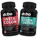 Colon Cleanser Detox Supplement Capsules - 15 jours Colon Cleanse Pills & Probiotic Herbal Cleansing - Suppléments quotidiens de mouvement de Bowel naturel pour l'estomac intestinal Bloating Digestive Gut Support