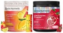 KEY NUTRIENTS Electrolytes Powder Bundle, Cherry Pom 90 Servings + Electrolyte Powder Packets Variety Pack 10 Count, Sugar Free Hydration Drink Mix with Vitamins & Minerals, No Calories