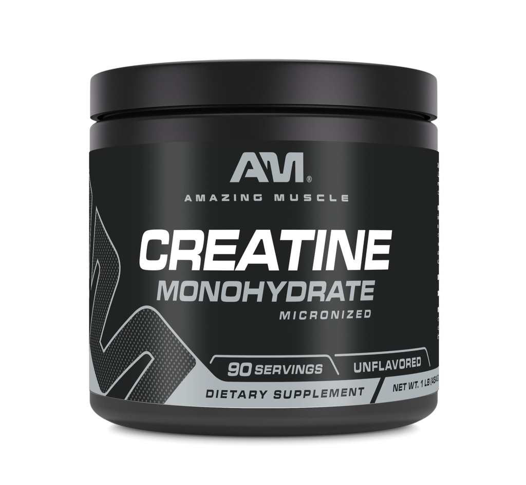 Incroyable Muscle Micronized Creatine Monohydrate de 90 portions de 5 000 Mg par portion de 1 Lb (454 Grams)