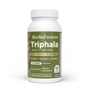 Herbsforever Triphala Capsules Extract Ratio (8:1) 40% Amla, Haritaki & Bibhitaki for Daily Detoxifying, Cleansing, & Rejuvenating 60 Vege Capsules