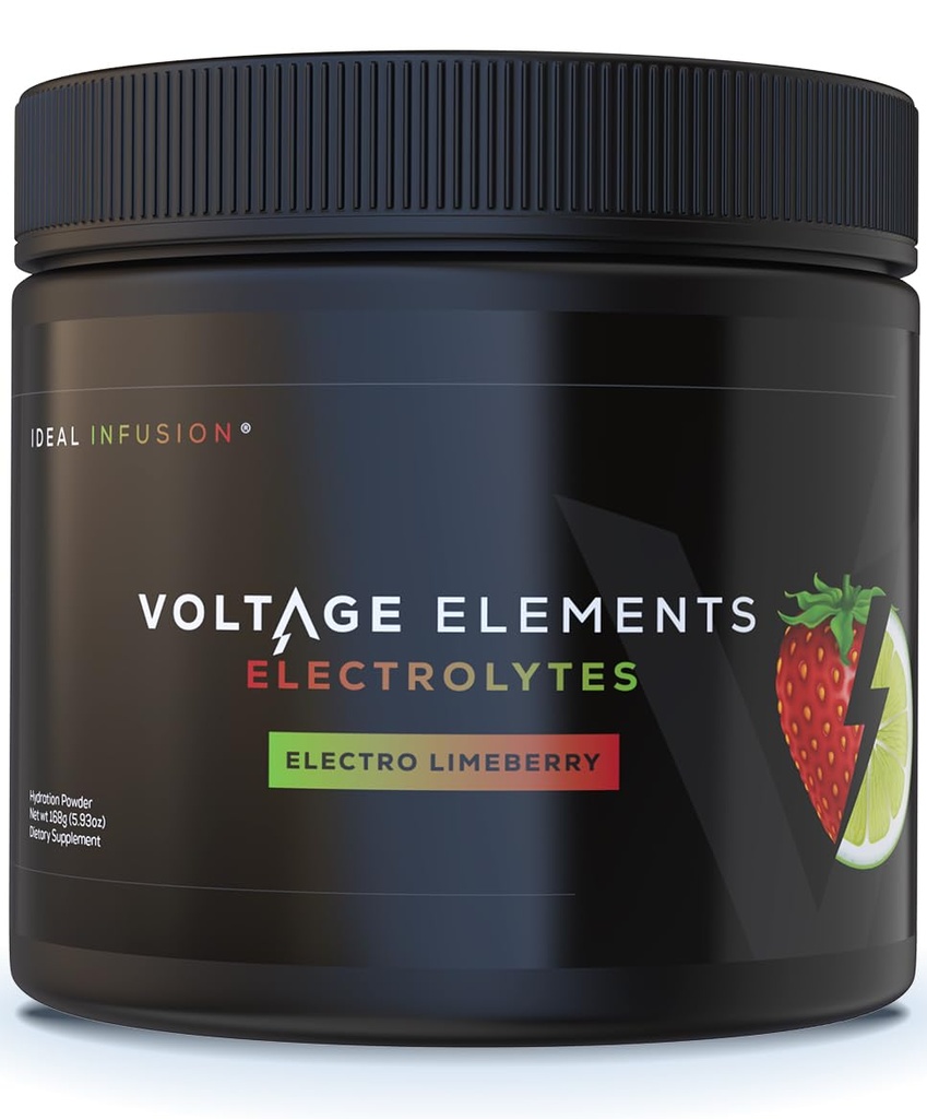Celtic Sea Salt Electrolyte Powder: Magnesium Glycinate & Taurate - Ionic Trace Minerals & Potassium Hydration Booster - Zero Sugar, 30 Servings - Electro Limeberry