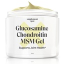 Glucosamine Chondroïtine MSM Gel (4 oz) - avec Glucosamine, Chondroïtine, MSM et Bromelain pour soutenir la santé conjointe – pour les femmes et les hommes (90 jours d'approvisionnement)