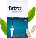 Brizo Prostate Health Supplements for Men - Capsules à base de plantes pour la santé urinaire masculine - Réduire les mictions fréquentes - 1 mois d'approvisionnement