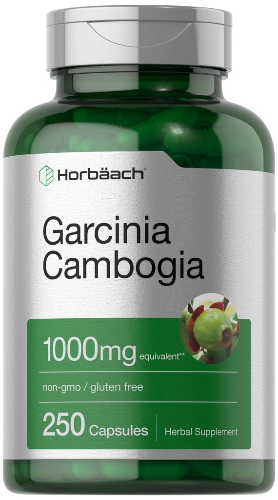 Horbaach Garcinia Cambogia Extract Pills | 250 Capsules | Herbal Extract Supplement | Non-GMO, Gluten Free