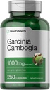 Horbaach Garcinia Pilules d'extrait de Cambogia $ 1000mg $ 250 Capsules $ Supplément d'extrait d'herbe $ Non-OGM, sans gluten