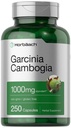 Horbaach Garcinia Pilules d'extrait de Cambogia $ 1000mg $ 250 Capsules $ Supplément d'extrait d'herbe $ Non-OGM, sans gluten