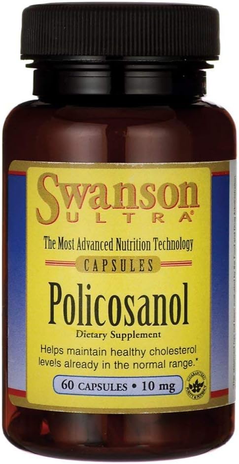 Swanson Policosanol 10 Milligrammes 60 Capsules