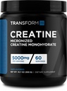 Transformer la poudre monohydratée de créatine HQ (60 portions) non aromatisée - 5000mg par portion